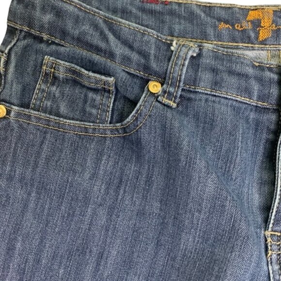 7 For All Mankind Low Rise Bootcut  Jeans - Picture 5 of 7